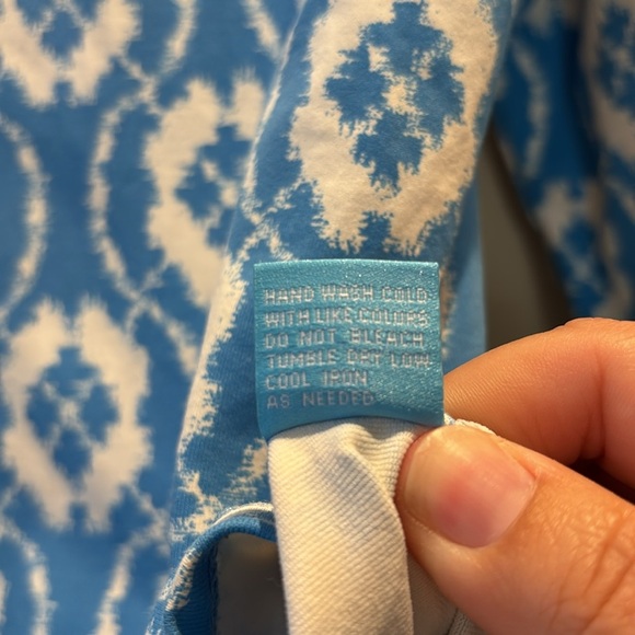 J. McLaughlin Signature Sinclair Crewneck Tee Shirt Catalina Cloth Blue Sz M - Picture 4 of 8